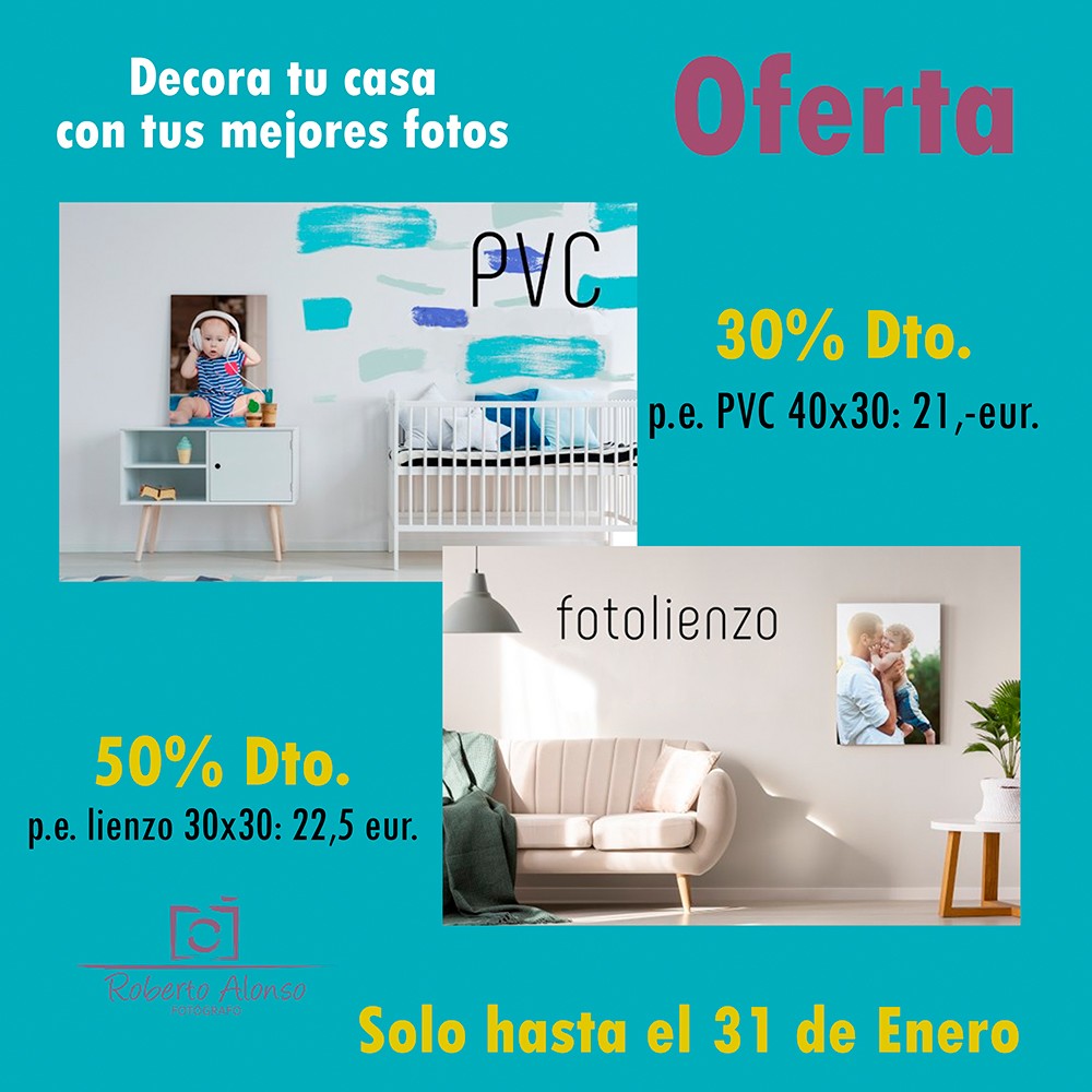 Cartel Promoción PVC y Lienzo 4 1000